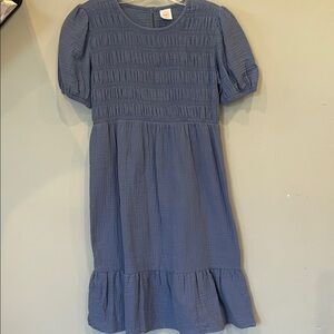 Blue Kids Dress wonder nation large smocked dress